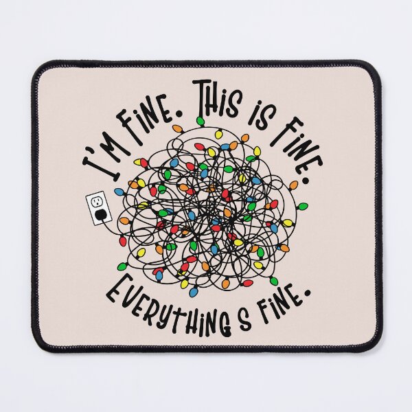 Item preview, I'm Fine Christmas Shirt, Everything is Fine Shirt, Funny Christmas Lights Tee, Sarcastic Shirt for Women, It's Fine I'm Fine Holiday Gift designed and sold by OmegaJack.