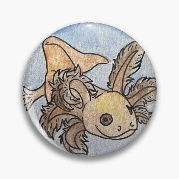 Item preview, Watercolor Copper Melanistic Axolotl designed and sold by HorseCrimes.
