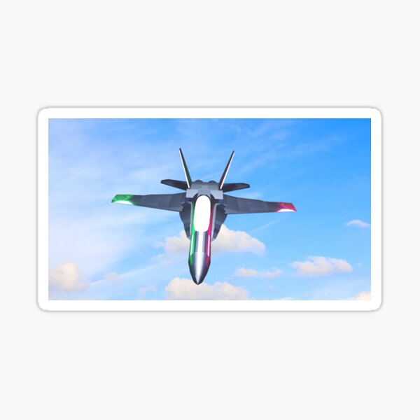 FA-18 Fighter Jet 3D Model Sticker