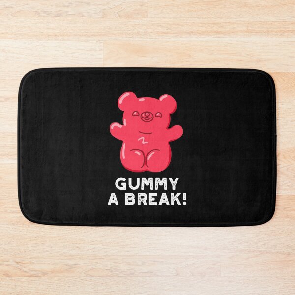Item preview, Gummy A Break Funny Candy Puns (Dark BG) designed and sold by punnybone.
