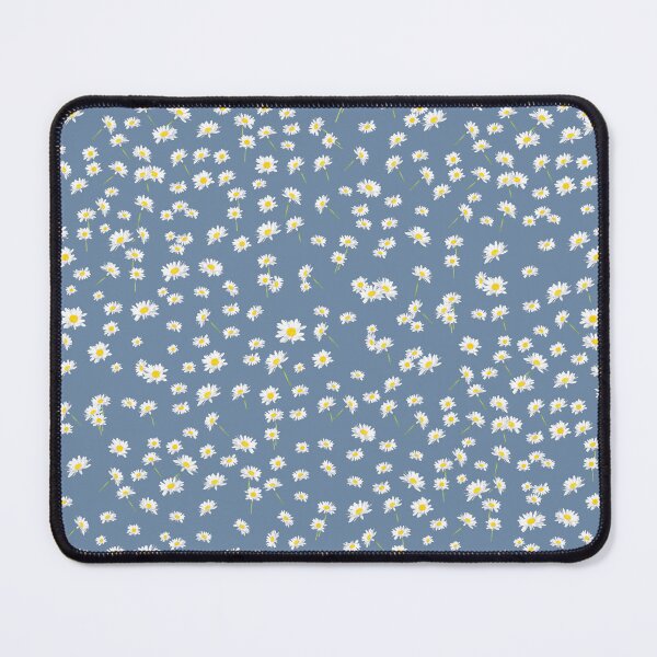 Item preview, Summer daisies on blue grey  designed and sold by Bobfreckle.