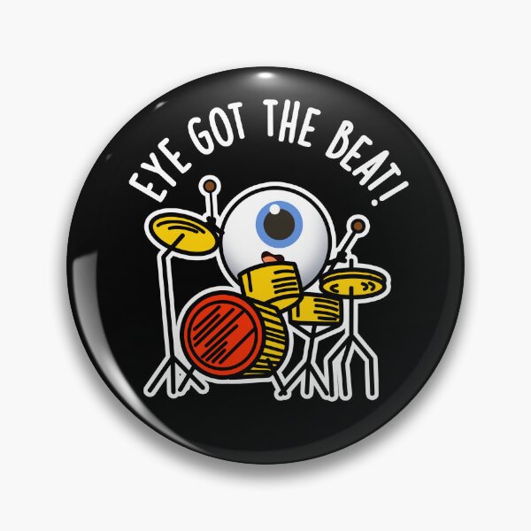 Item preview, Eye Got The Beat Funny Drummer Puns (Dark BG) designed and sold by punnybone.