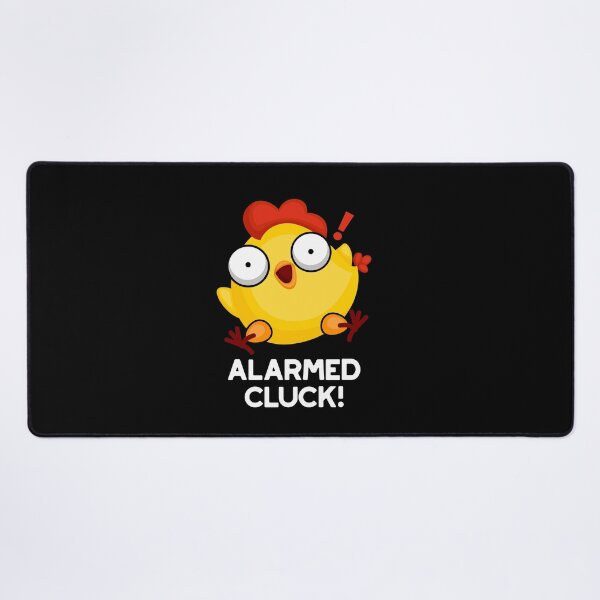 Item preview, Alarmed Cluck Clock Funny Chicken Puns (Dark BG) designed and sold by punnybone.