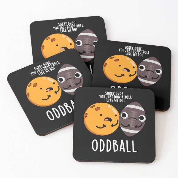 Item preview, Oddball Funny Football Puns (Dark BG) designed and sold by punnybone.