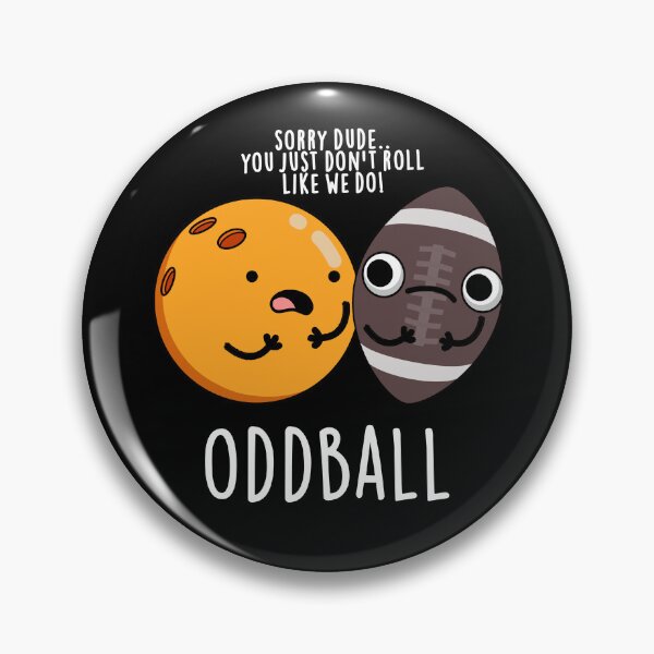 Artikelvorschau, Oddball Funny Football Puns (Dark BG) entworfen und verkauft von punnybone.
