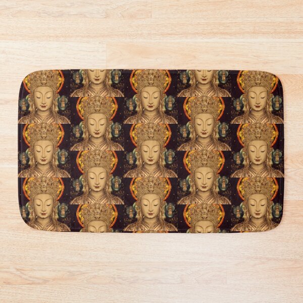 Item preview, Thangka Painting Buddha Guan Yin Goddess Portrait (Buddhism Tibetan Style, Color Square Tiles) designed and sold by Digital-Davinci.