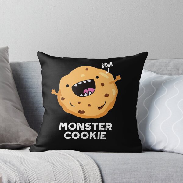 Item preview, Monster Cookie Funny Food Puns (Dark BG) designed and sold by punnybone.