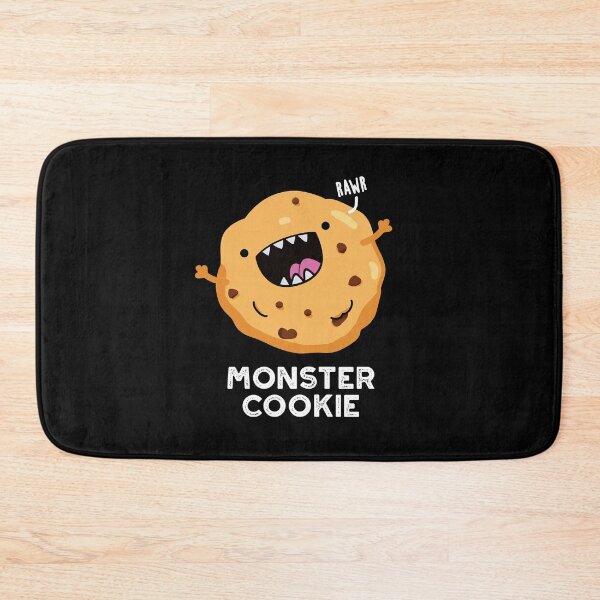 Item preview, Monster Cookie Funny Food Puns (Dark BG) designed and sold by punnybone.