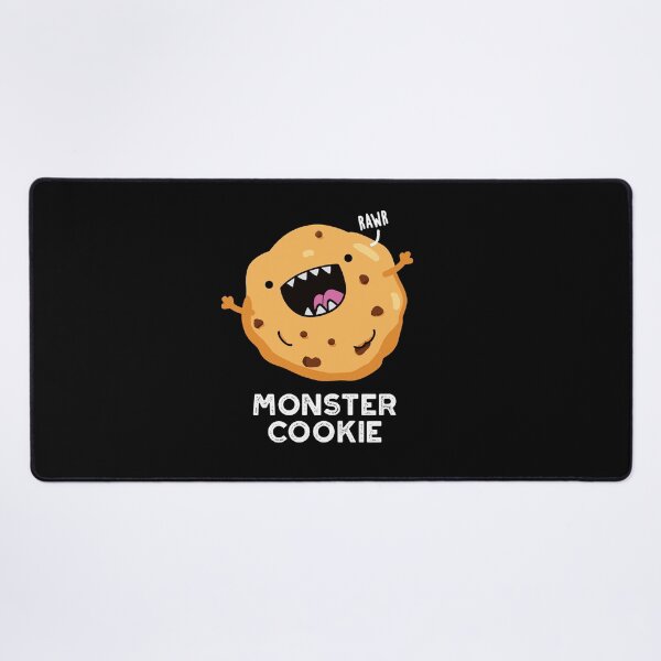Item preview, Monster Cookie Funny Food Puns (Dark BG) designed and sold by punnybone.