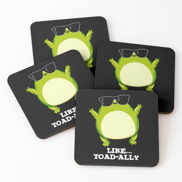 Item preview, Like Toad-ally Funny Toad Puns (Dark BG) designed and sold by punnybone.