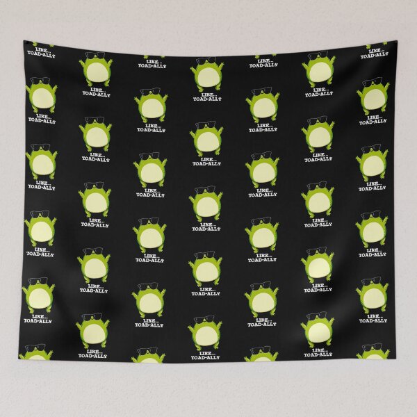 Item preview, Like Toad-ally Funny Toad Puns (Dark BG) designed and sold by punnybone.