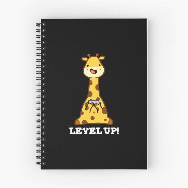Item preview, Level Up Funny Giraffe Puns (Dark BG) designed and sold by punnybone.