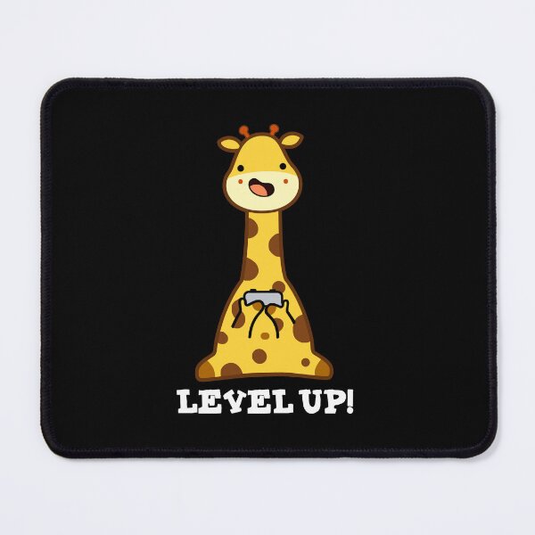 Item preview, Level Up Funny Giraffe Puns (Dark BG) designed and sold by punnybone.
