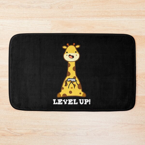 Item preview, Level Up Funny Giraffe Puns (Dark BG) designed and sold by punnybone.