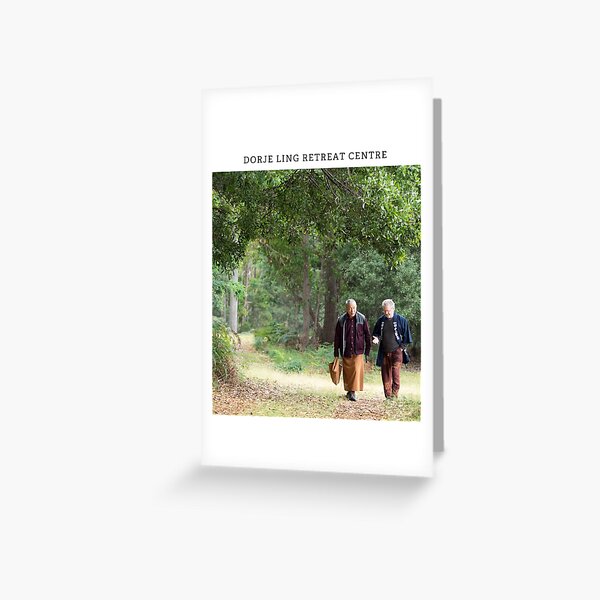 Zasep Tulku Rinpoche with Guy Turnbull. Photo by Charles Chadwick. Greeting Card