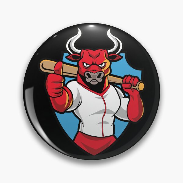 Artikelvorschau, Wütender Baseball Red Bull Design entworfen und verkauft von zoripet Store.