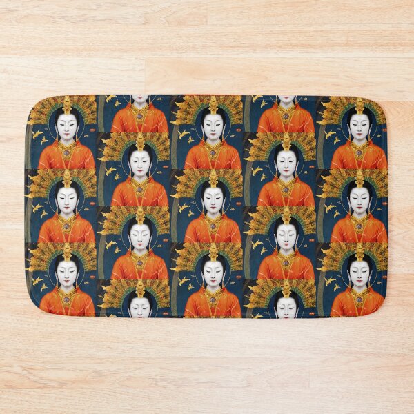Item preview, Royal Empress Thangka Portrait Painting (Buddhism Tibetan Style, Color Square Tiles) designed and sold by Digital-Davinci.
