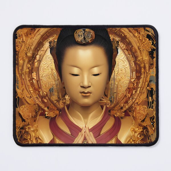 Item preview, Royal Tang Dynasty Empress Thangka Portrait Painting (Buddhism Tibetan Style, Color Square Tiles) designed and sold by Digital-Davinci.