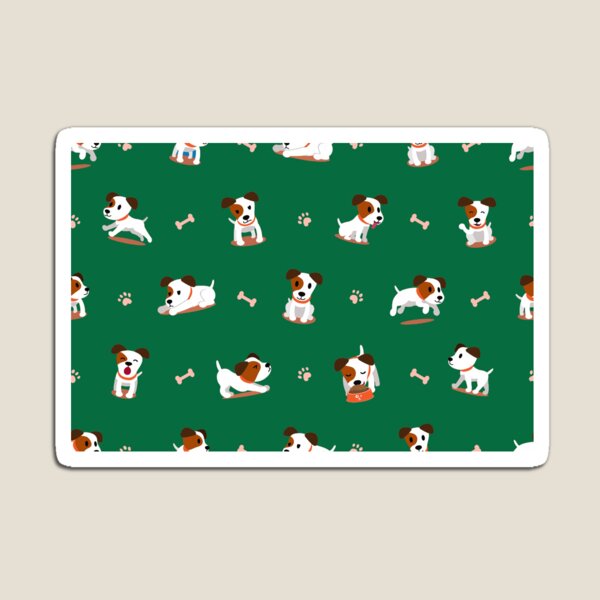 Item preview, Estampado de pata de cachorro de Dog Terrier por excelencia y espalda verde hueso designed and sold by FuddalanDesigns.