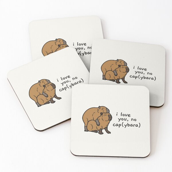 Item preview, i love you, no cap(ybara) designed and sold by AprilCreations.