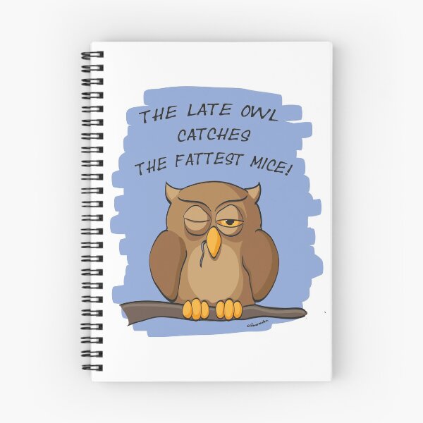 Item preview, The Late Owl Catches The Fattest Mice designed and sold by Sharandra.