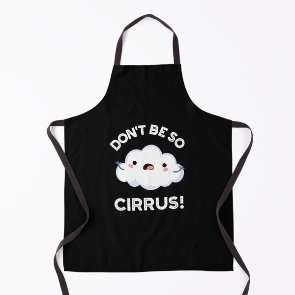Item preview, Don't Be So Cirrus Funny Cloud Puns (Dark BG) designed and sold by punnybone.