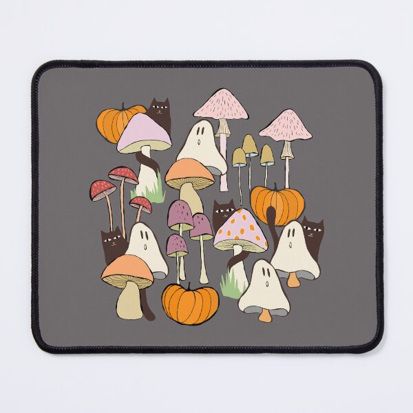 Item preview, HALLOWEEN - Ready for the Party! Black cats, Ghosts, Mushrooms and Pumpkins designed and sold by Dominiquevari.