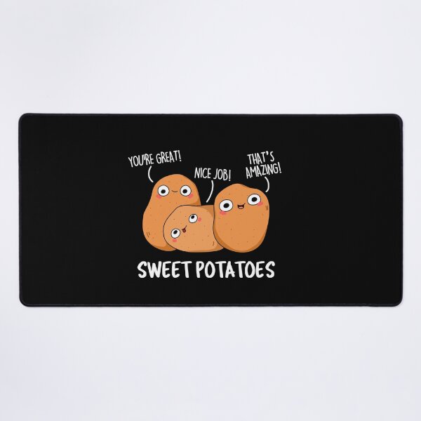 Item preview, Sweet Potatoes Funny Vegetable Puns (Dark BG) designed and sold by punnybone.