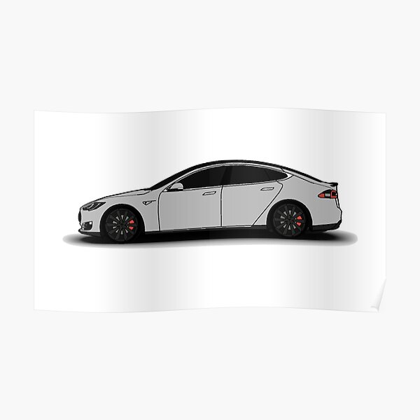 Tesla X Posters Redbubble - edison model s 2013 tesla model s 2013 roblox vehicle