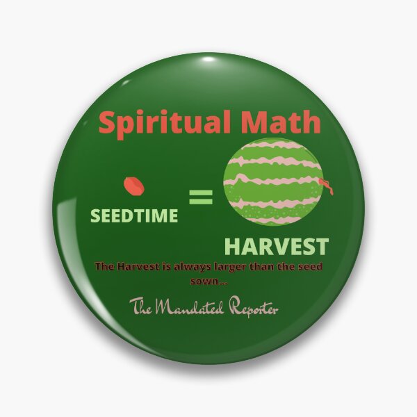 Item preview, Spiritual Math - Seedtime and Harvest - Dark Green designed and sold by TheReporter1.