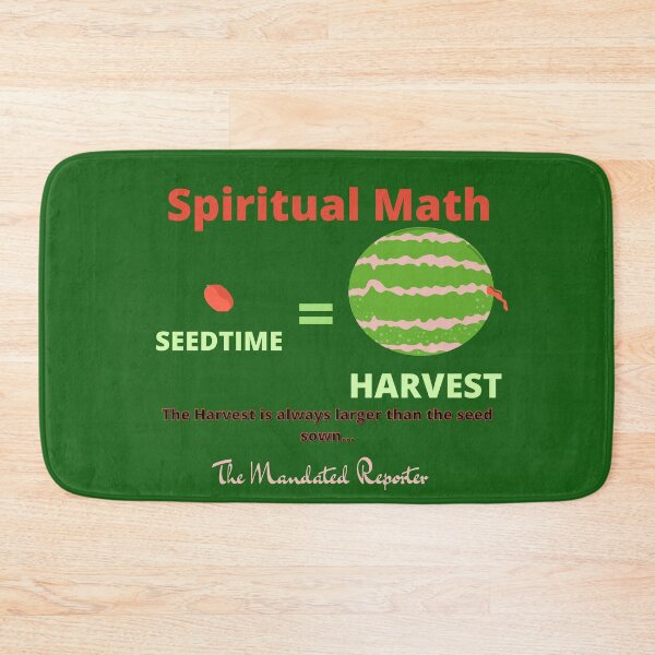 Item preview, Spiritual Math - Seedtime and Harvest - Dark Green designed and sold by TheReporter1.