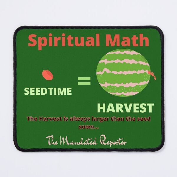 Item preview, Spiritual Math - Seedtime and Harvest - Dark Green designed and sold by TheReporter1.