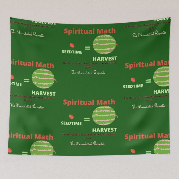 Item preview, Spiritual Math - Seedtime and Harvest - Dark Green designed and sold by TheReporter1.