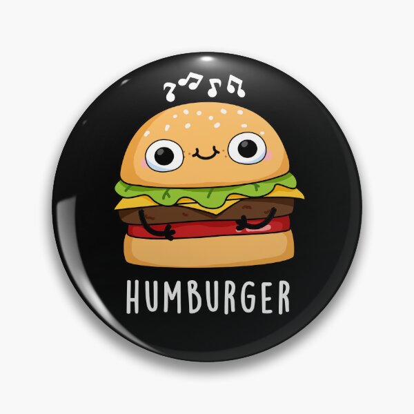 Item preview, Humburger Funny Burger Puns (Dark BG) designed and sold by punnybone.