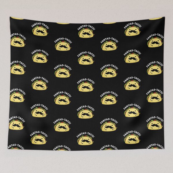 Item preview, Fantas-taco Fantastic Funny Taco Puns (Dark BG) designed and sold by punnybone.