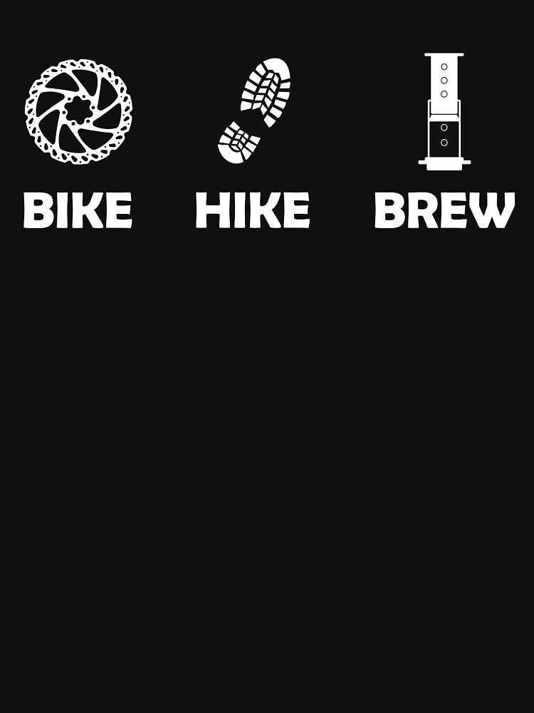 White Logo on Dark Background by bikehikebrew