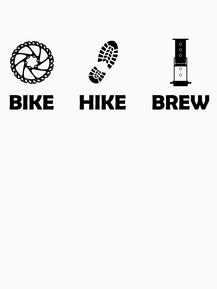 Black Logo on White Background by bikehikebrew
