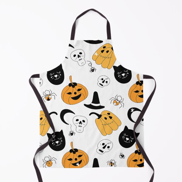 Item preview, Halloween Pumpkin and Skull Seamless Pattern designed and sold by Vicky021.