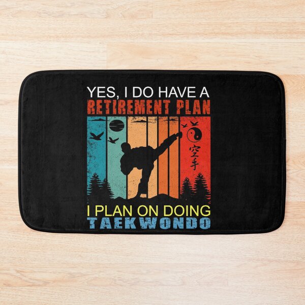 Item preview, Yes I Do Have  Retirement Plan, I Plan On Doing Taekwondo! Vintage Sunset. Funny Taekwondo Instructor or Taekwondo Beginner Design designed and sold by TheKarateStore.
