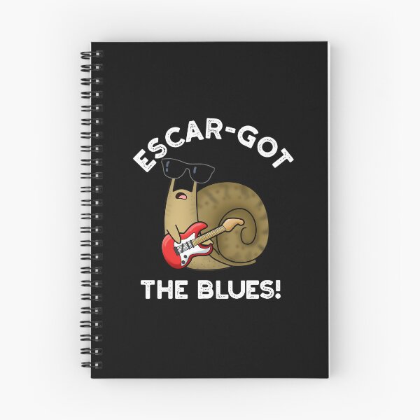 Item preview, Escar-got The Blues Snail Funny Escargot Puns (Dark BG) designed and sold by punnybone.