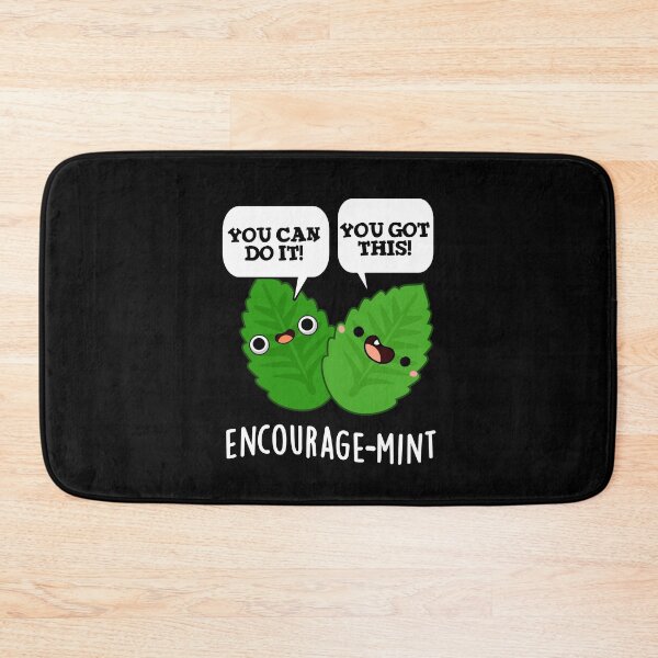 Item preview, Encourage-mint Positive Mint Puns (Dark BG) designed and sold by punnybone.