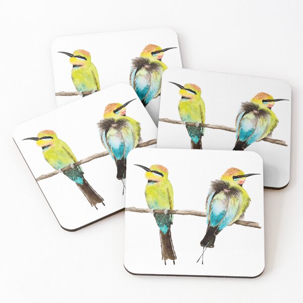 Item preview, Rainbow Bee Eater Pair designed and sold by Nicky Rollings.