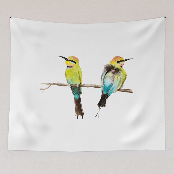 Item preview, Rainbow Bee Eater Pair designed and sold by Nicky Rollings.