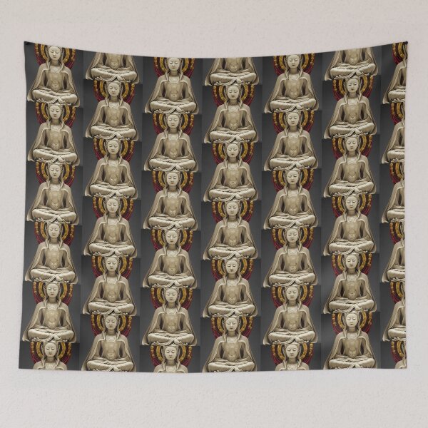 Item preview, Stone Marble Statue Buddha Guan Yin Goddess (Buddhism Tibetan Style, Color Square Tiles) designed and sold by Digital-Davinci.