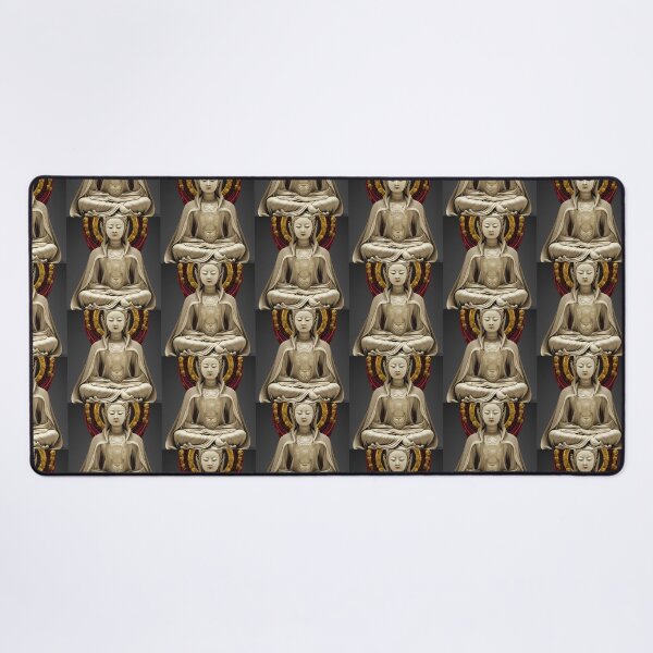 Item preview, Stone Marble Statue Buddha Guan Yin Goddess (Buddhism Tibetan Style, Color Square Tiles) designed and sold by Digital-Davinci.