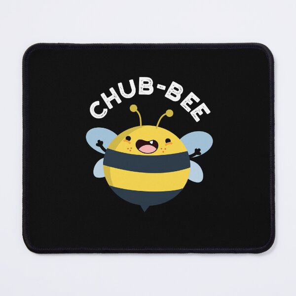 Item preview, Chub-bee Chubby Funny Bee Puns (Dark BG) designed and sold by punnybone.