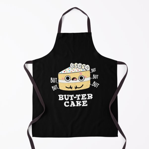 Item preview, But-ter Cake Funny Food Butter Puns (Dark BG) designed and sold by punnybone.