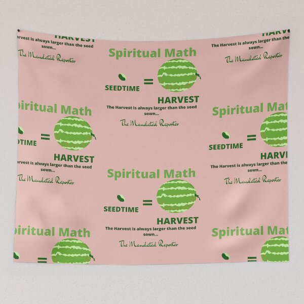Item preview, Spiritual Math - Seedtime and Harvest - Pink designed and sold by TheReporter1.