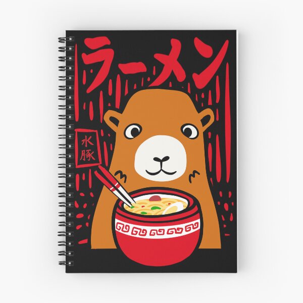 Item preview, Cute Capybara loves Ramen  designed and sold by IcalsaidArt.