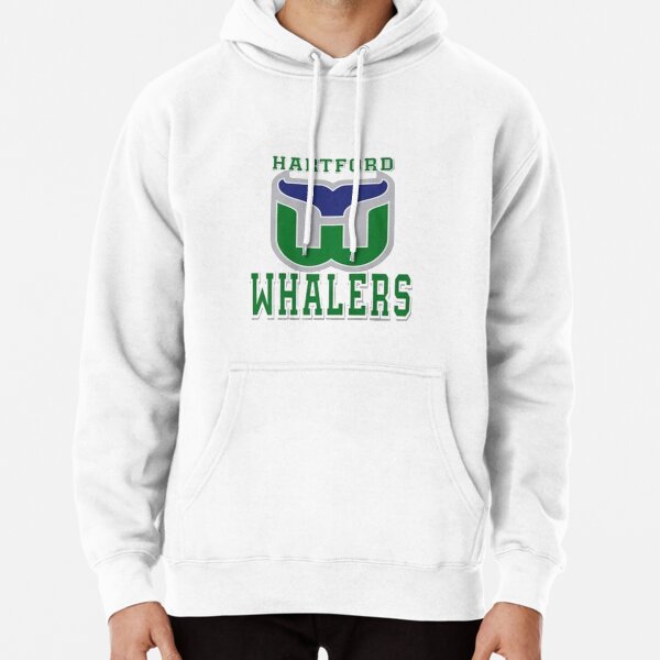 Men's Fanatics Branded Heathered Gray/Green Hartford Whalers Block Party Classic Arch Signature Pullover Hoodie